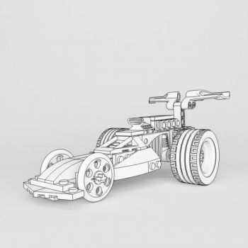 汽车 玩具车 电动四轮车 红色四驱车