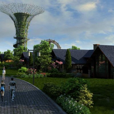 现代葡萄庄园葡萄种植园农家乐