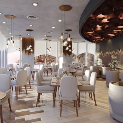 现代超写实现代高级餐厅
