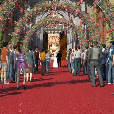 现代教堂婚礼殿堂