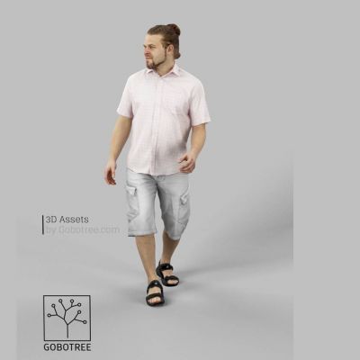 站立中年男人油腻大叔