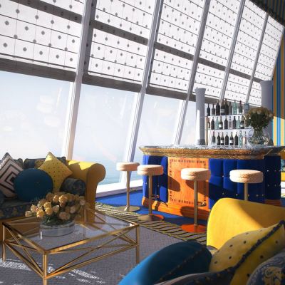 现代高端酒店大堂休息室