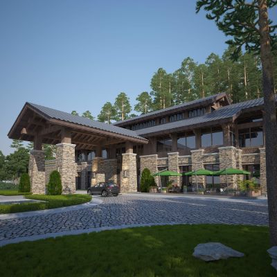 现代山间民宿酒店