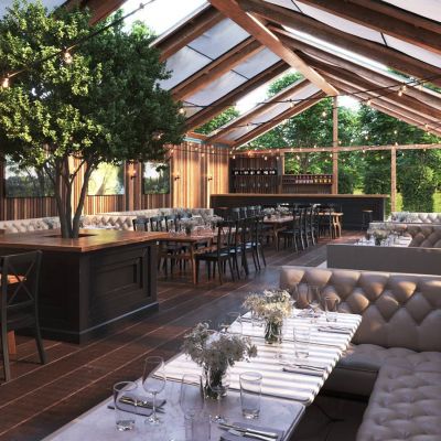 现代超写高档实餐饮店咖啡店