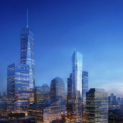 现代纽约国贸大厦高楼