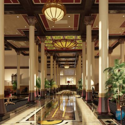 现代酒店大堂大厅