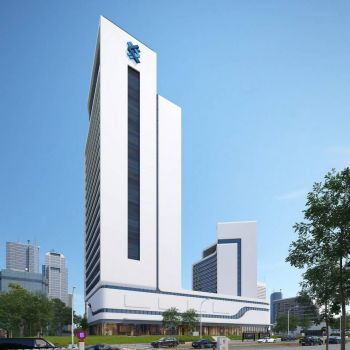 现代未来科幻办公大楼