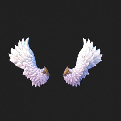 翅膀游戏人物翅膀3d模型