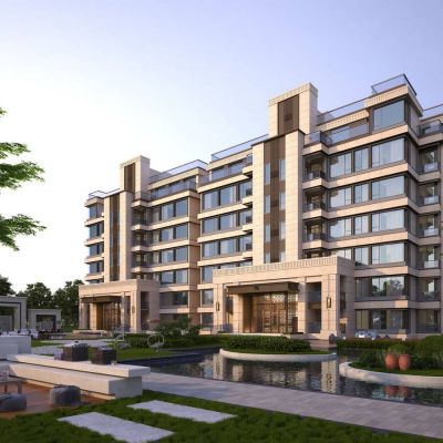 现代地产住宅景观庭院