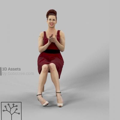 穿着连衣裙的女人