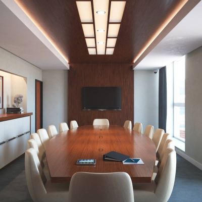 现代会议厅会议室报告厅3D模型