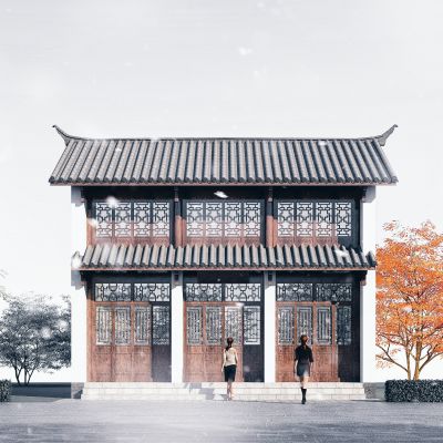 中式古建筑商业街