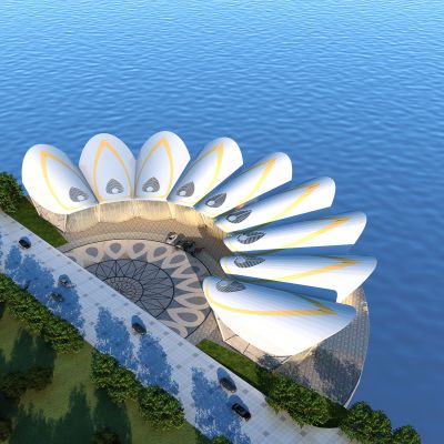 现代展厅，汽车展销中心