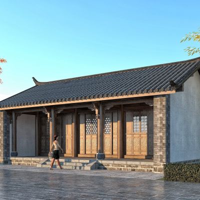 中式古建筑商业街