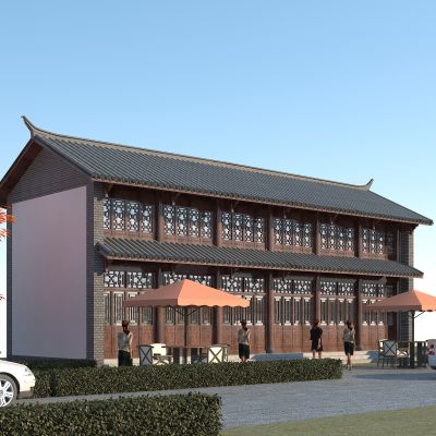 中式古建筑商业街