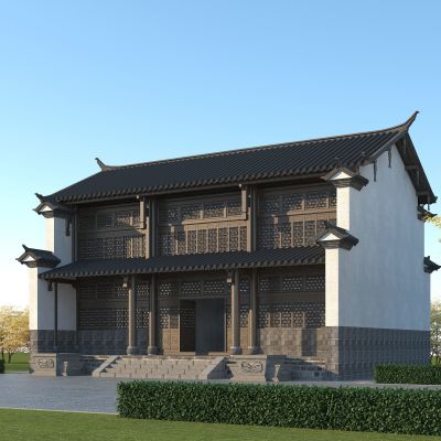 中式古建筑正殿