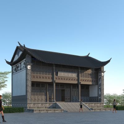 中式古建筑寺庙