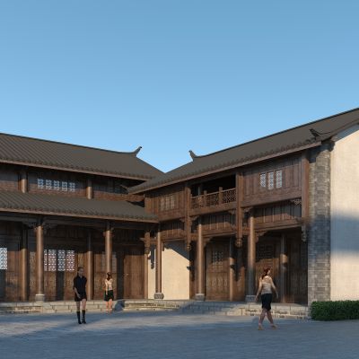 中式古建筑传统民居