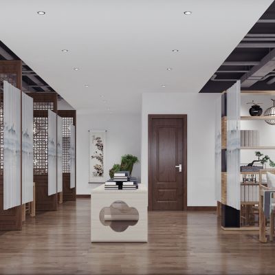 新中式茶室书房