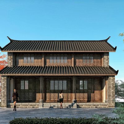 中式古建筑商业街