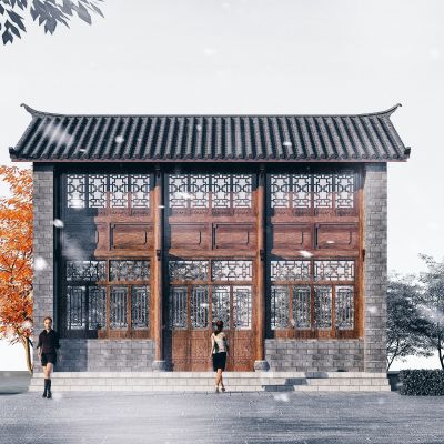 中式古建筑商业街