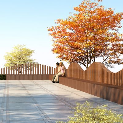 景观长椅，公园座椅