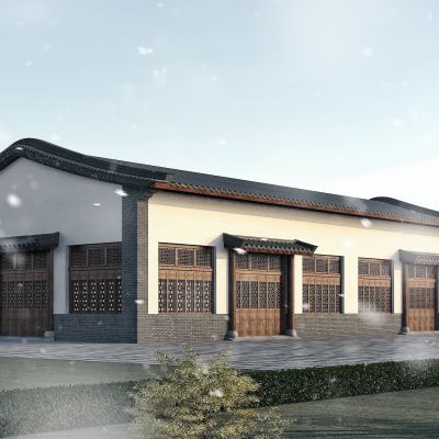 中式厂房，古建生产车间