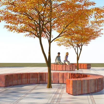 景观长椅，公园座椅