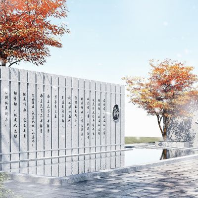 校园文化雕塑墙，书简雕塑