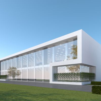 现代展厅，汽车展销中心