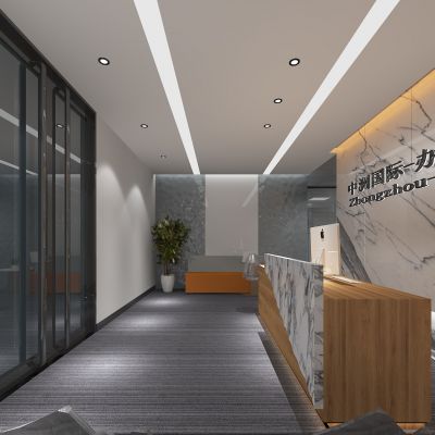 现代会议室 接待台