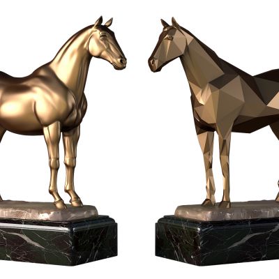 现代金马雕塑摆件饰品