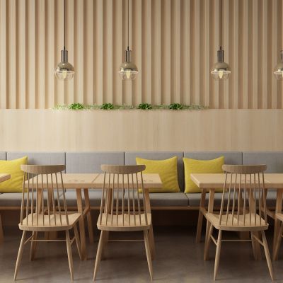 新中式卡座 餐桌