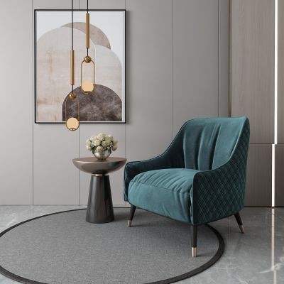 简欧休闲椅 挂画