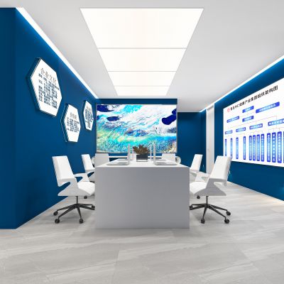 现代科技化妆品展厅