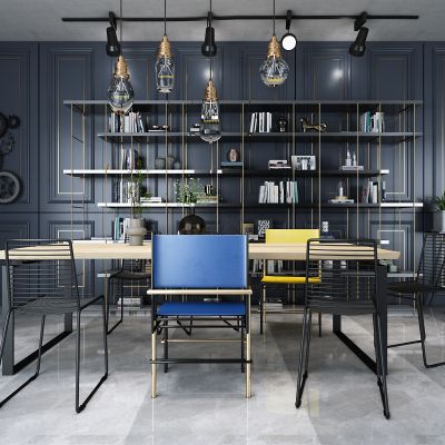 工业风书架，工业风书桌，工业风书房，书架，书桌，