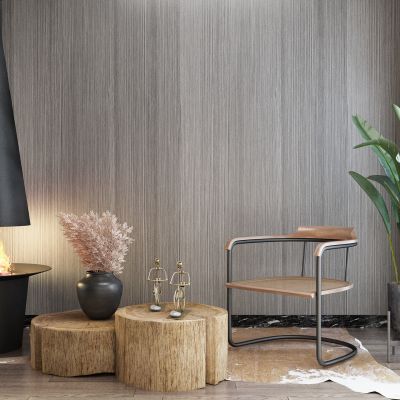 现代休闲椅 盆栽 火炉