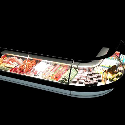 超市货架玻璃柜台副产品