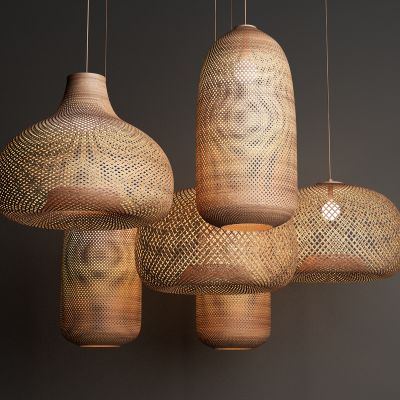 新中式藤编吊灯