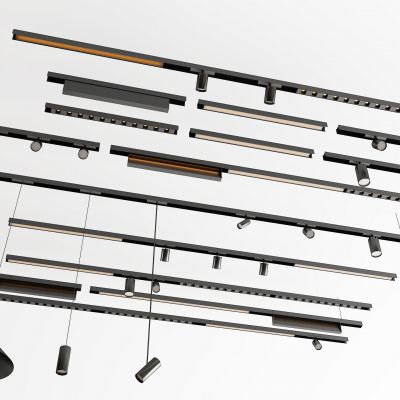 现代轨道灯 磁吸灯 射灯