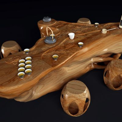 新中式根雕茶海