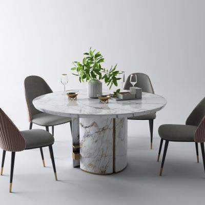现代餐桌 圆桌