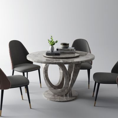 现代餐桌 圆桌