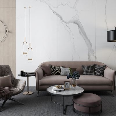 后现代布艺沙发