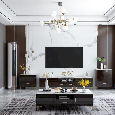 现代轻奢电视柜组合