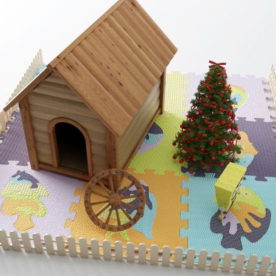 现代小木屋 爬行垫