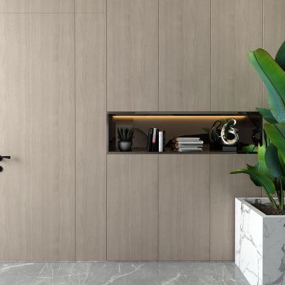 现代酒柜 平开门