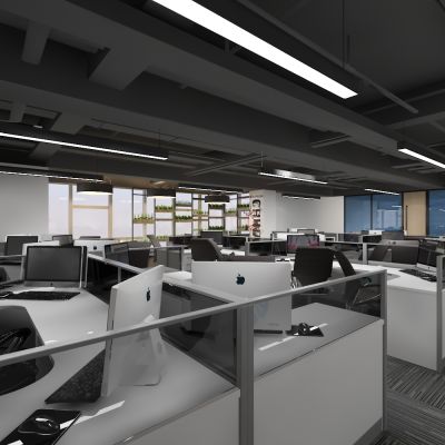 工业风办公室,机房
