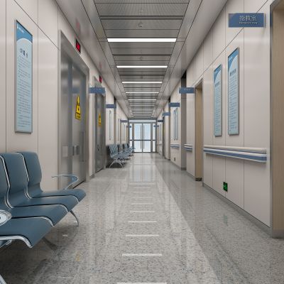 现代医院过道 CT