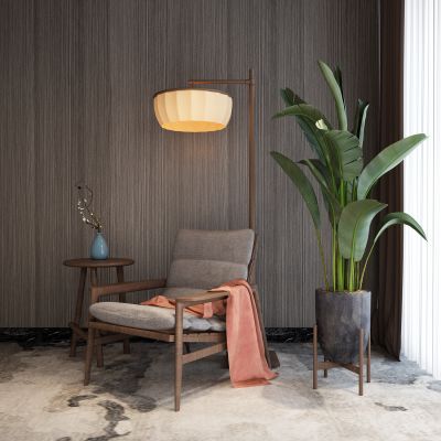 后现代休闲椅 盆栽